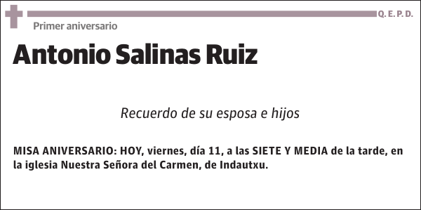 Antonio Salinas Ruiz