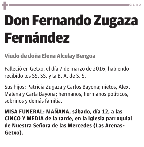 Fernando Zugaza Fernández