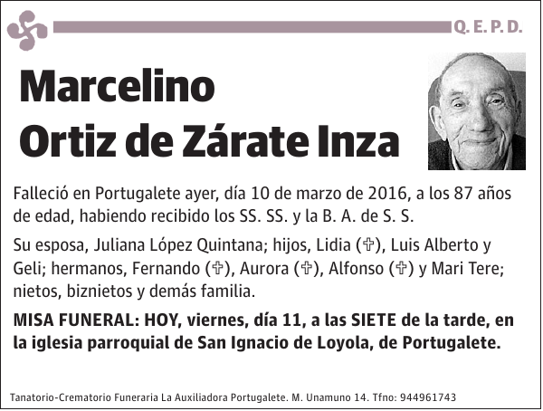 Marcelino Ortiz de Zárate Inza