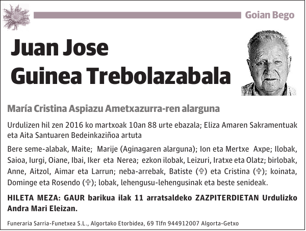 Juan Jose Guinea Trebolazabala