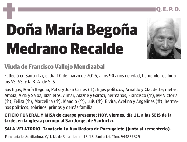 María Begoña Medrano Recalde