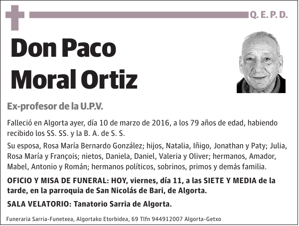 Paco Moral Ortiz