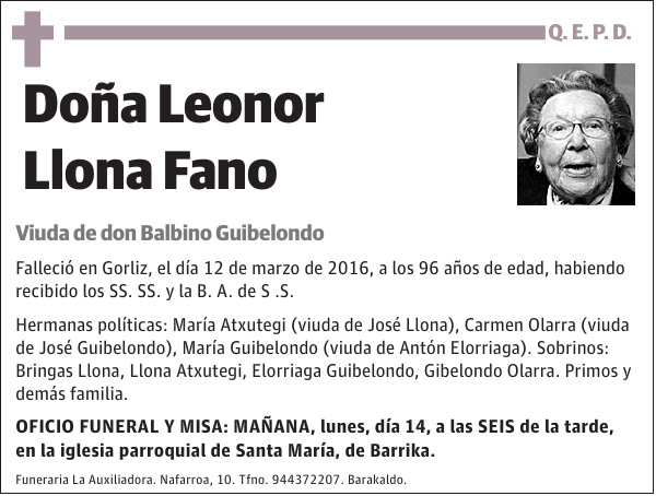 Leonor Llona Fano