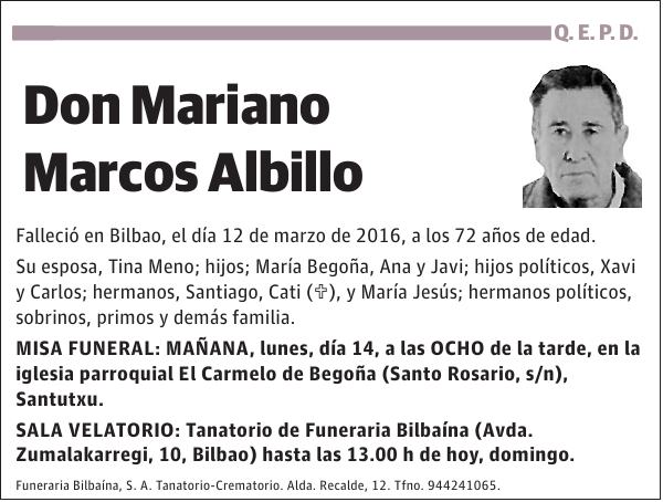 Mariano Marcos Albillo