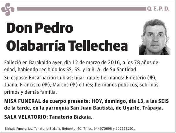 Pedro Olabarría Tellechea