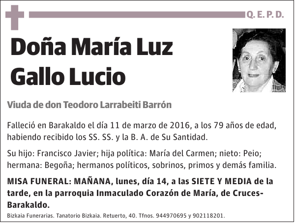 María Luz Gallo Lucio