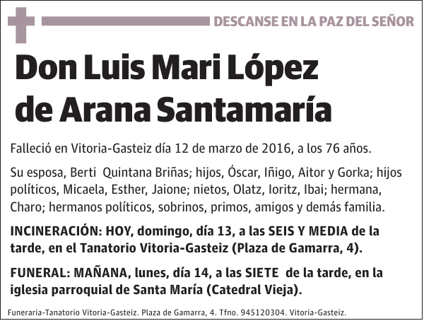 Luis Mari López de Arana Santamaría