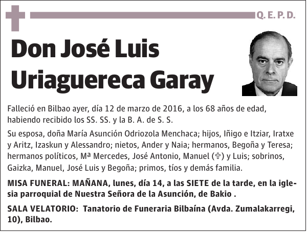 José Luis Uriaguereca Garay