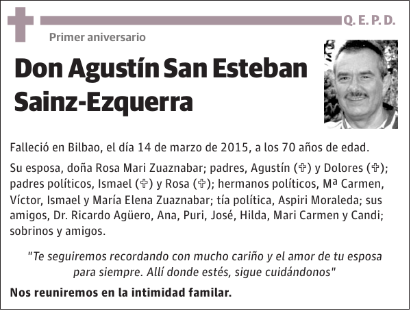 Agustín San Esteban Sainz-Ezquerra