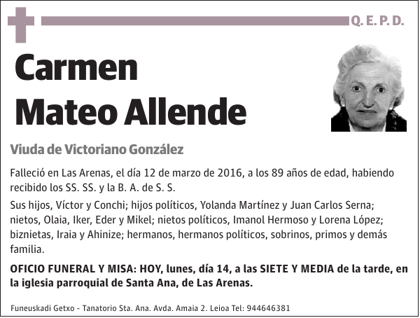 Carmen Mateo Allende