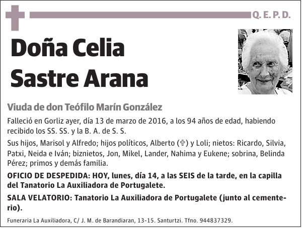 Celia Sastre Arana