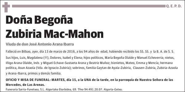 Begoña Zubiria Mac-Mahon