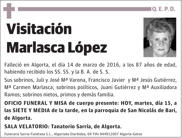 Visitación Marlasca López