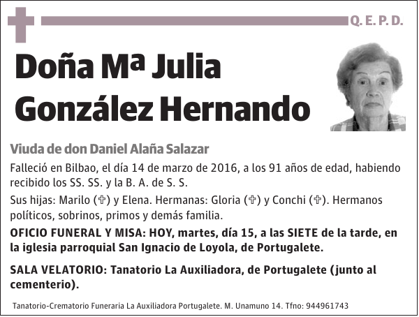 Mª Julia González Hernando