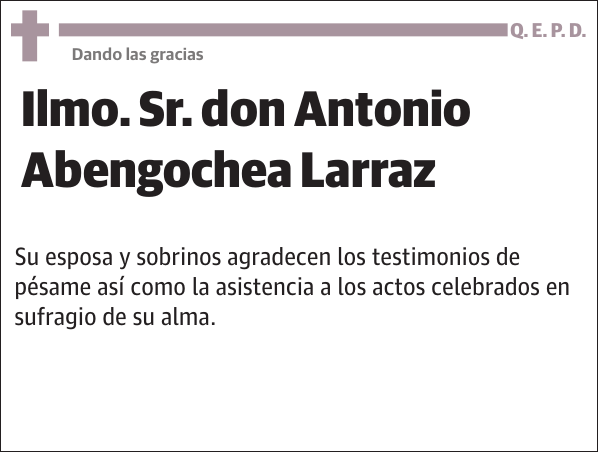 Antonio Abengochea Larraz