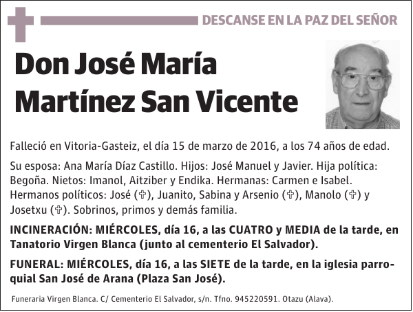 José María Martínez San Vicente