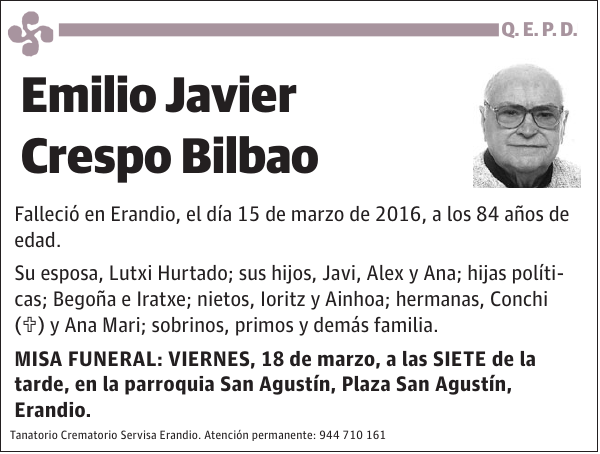 Emilio Javier Crespo Bilbao