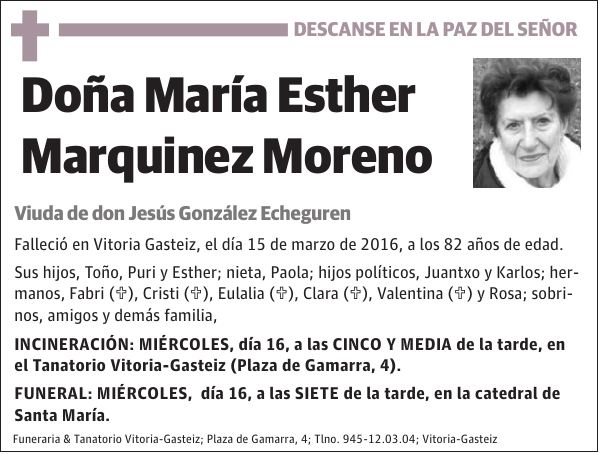 María Esther Marquinez Moreno