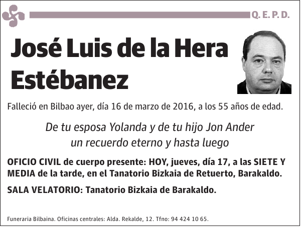 José Luis de la Hera Estébanez