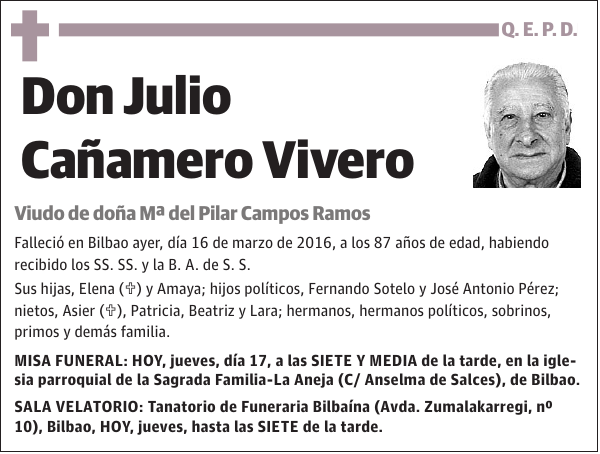 Julio Cañamero Vivero