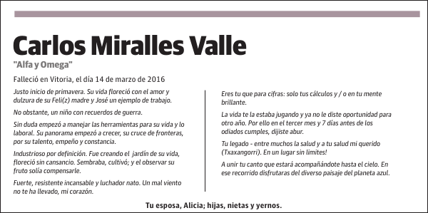 Carlos Miralles Valle