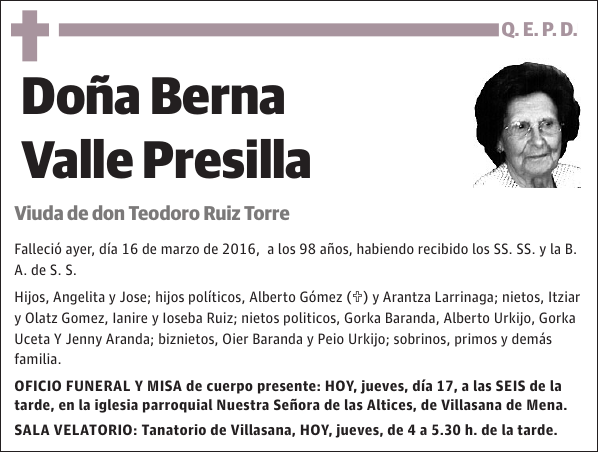 Berna Valle Presilla