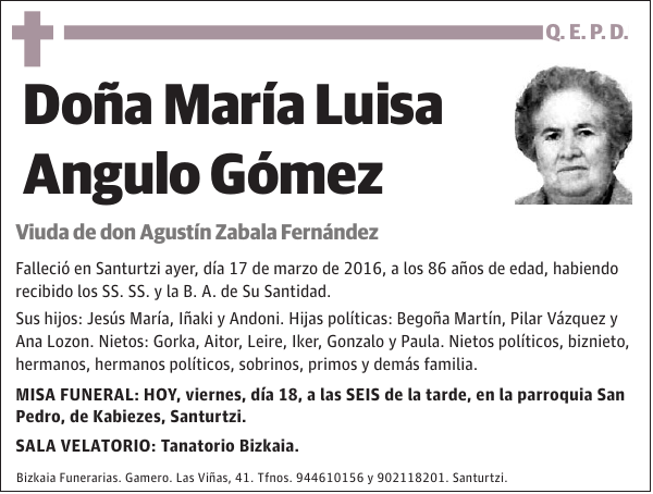 María Luisa Angulo Gómez