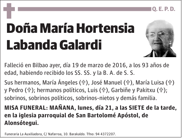 María Hortensia Labanda Galardi