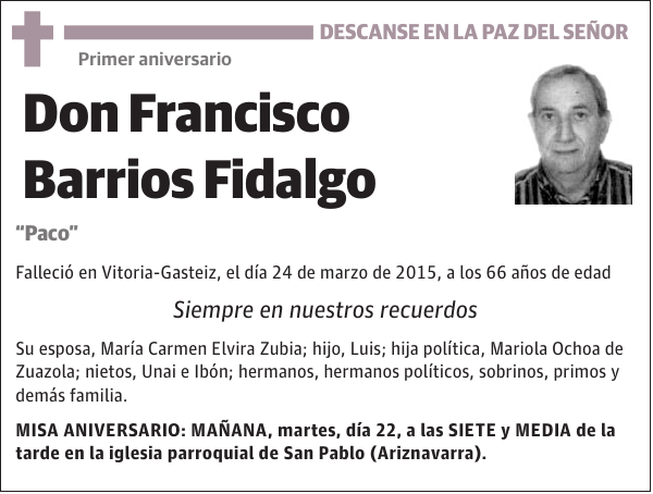 Francisco Barrios Fidalgo