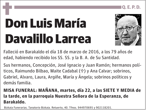 Luis María Davalillo Larrea