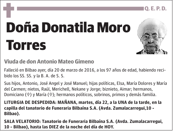 Donatila Moro Torres