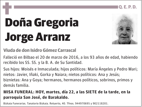 Gregoria Jorge Arranz