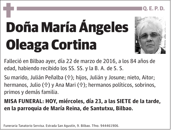 María Ángeles Oleaga Cortina