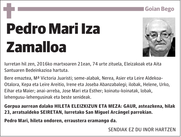 Pedro Mari Iza Zamalloa