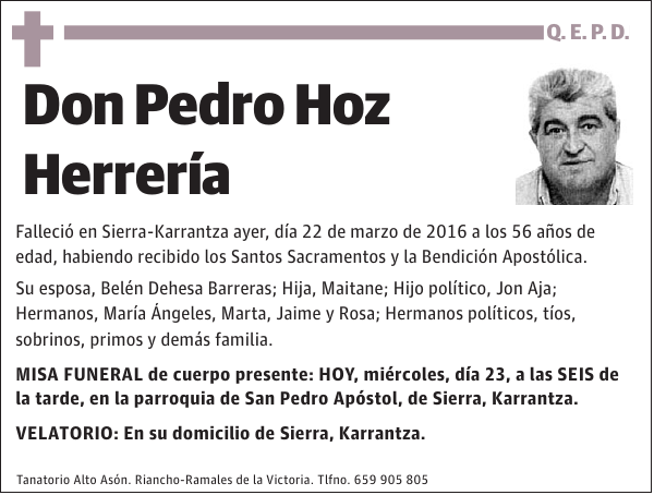 Pedro Hoz Herrería