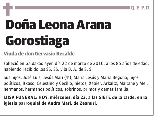 Leona Arana Gorostiaga