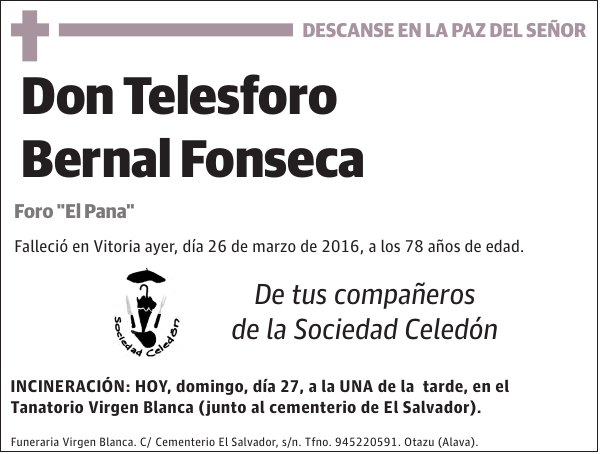 Telesforo Bernal Fonseca