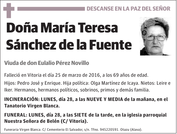 María Teresa Sánchez de la Fuente