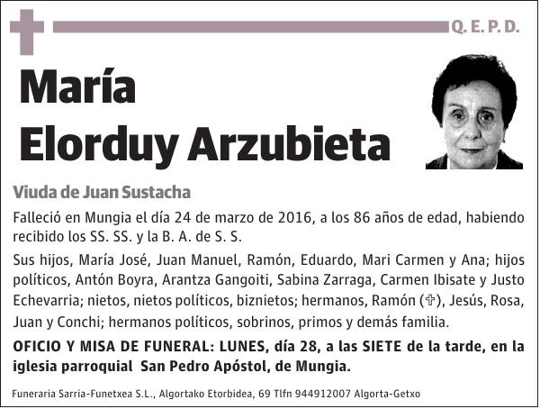 María Elorduy Arzubieta