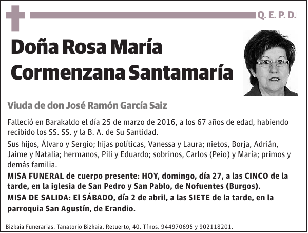 Rosa María Cormenzana Santamaría