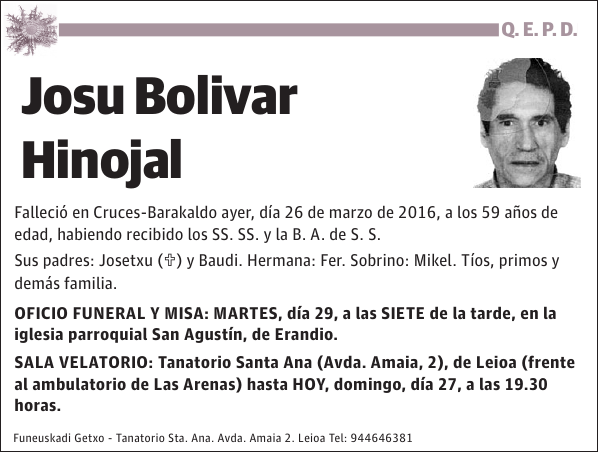 Josu Bolivar Hinojal