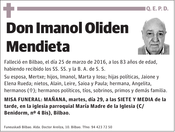 Imanol Oliden Mendieta