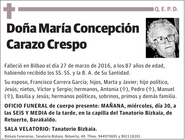 María Concepción Carazo Crespo