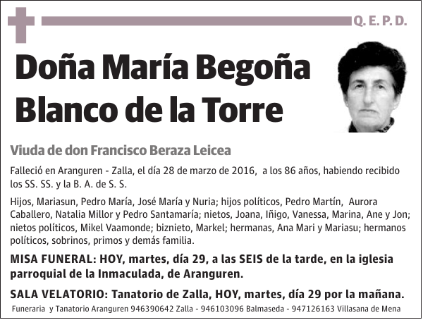 María Begoña Blanco de la Torre