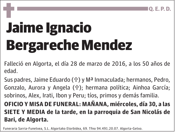 Jaime Ignacio Bergareche Mendez