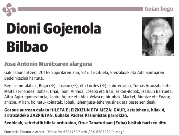 Dioni Gojenola Bilbao