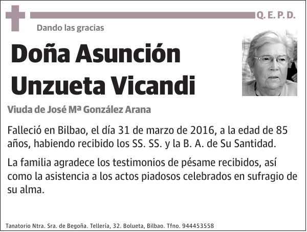 Asunción Unzueta Vicandi