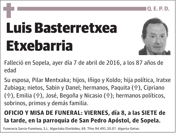 Luis Basterretxea Etxebarria