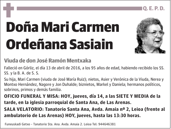 Mari Carmen Ordeñana Sasiain