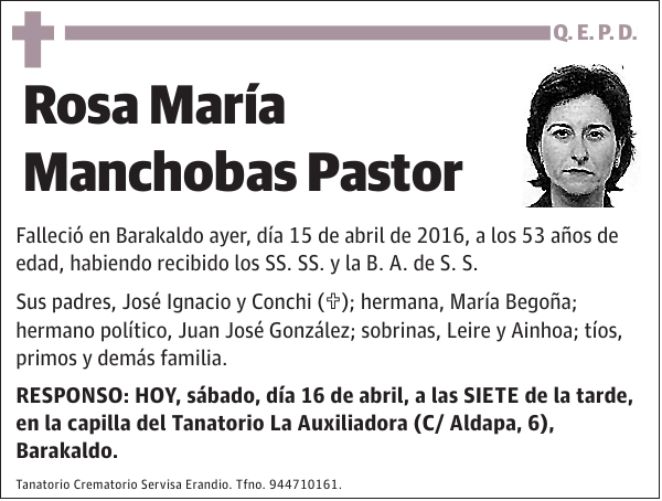 Rosa María Manchobas Pastor